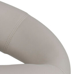 Furniture To Go Plump Light Grey Swivel Bar Stool With Open Back - thumbnail 5