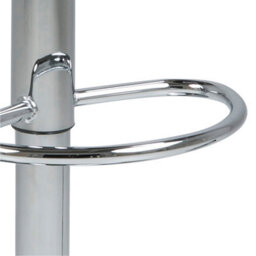 Furniture To Go Plump Light Grey Swivel Bar Stool With Open Back - thumbnail 7