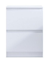 SquareBoxx Fairfield Minimalist Large Chest Of Drawers 2 Draw In Matt White - thumbnail 3