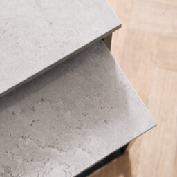 Ohs Manhattan Set Of 2 Square Nest Of Tables Modern End Side Coffee Table - Grey - thumbnail 4