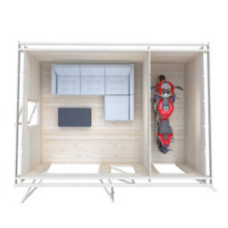 Shire Summerhouse, Elm 10X14 19mm Log Cabin - thumbnail 6