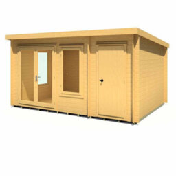 Shire Summerhouse, Elm 10X14 19mm Log Cabin - thumbnail 5