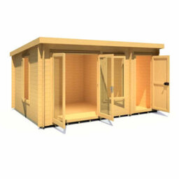 Shire Summerhouse, Elm 10X14 19mm Log Cabin - thumbnail 3