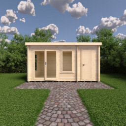 Shire Summerhouse, Elm 10X14 19mm Log Cabin - thumbnail 2