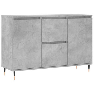 Berkfield Durable Sideboard Concrete Grey 104X35X70 Cm Engineered Wood - image 1