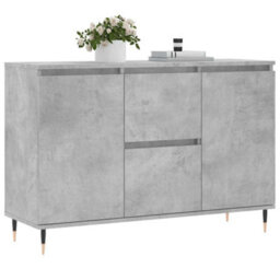Berkfield Durable Sideboard Concrete Grey 104X35X70 Cm Engineered Wood - thumbnail 3