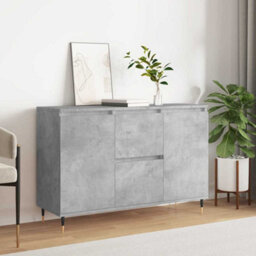 Berkfield Durable Sideboard Concrete Grey 104X35X70 Cm Engineered Wood - thumbnail 2