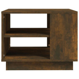 Berkfield Coffee Table Smoked Oak 55X55X43 Cm Engineered Wood - thumbnail 5