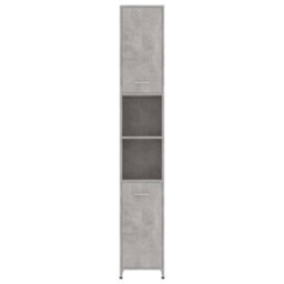 Vidaxl Bathroom Cabinet Concrete Grey 30X30X183.5 Cm Engineered Wood Bathroom Cabinets - thumbnail 6