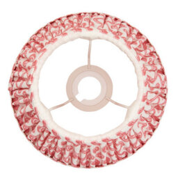 Loops Elegant Set Of 2 Coral Pink Tapered Lamp Shades - Handcrafted Pleated Design For Home Decor - thumbnail 4