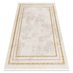 RugsX Modern Carpet Duke 51523 Cream / Gold - Frame, Structured, Very Soft,   180X270 Cm - thumbnail 4