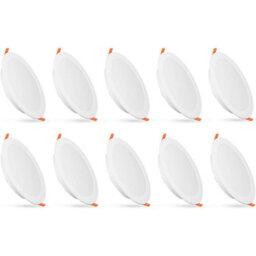 Paul Russells 12W Led Bathroom Ceiling Spotlights, 3 Cct 1200Lm, Non-Dimmable, 10 Pack - thumbnail 1