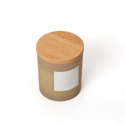 Aroma Naturals Frosted Decadence Glass Candle - Cashmere - thumbnail 4