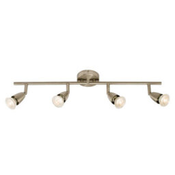 Luminosa Lighting Luminosa Amalfi Adjustable 4 Light Spotlight Satin Nickel, Gu10 - thumbnail 1