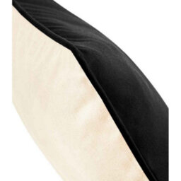 Westford Mill Fairtrade Piped Cushion Cover Natural/black (One Size) - thumbnail 2