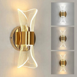 Modern Led Wall Lamp 12W Dimmable Wall Lights Gold Scones Living Room Bedroom - thumbnail 1