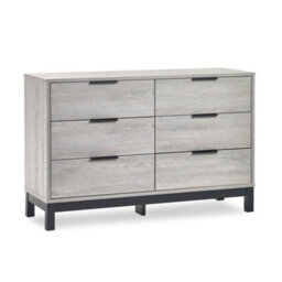 Oakham Premium Kora 6 Drawer Wide Chest - Grey Oak - thumbnail 1