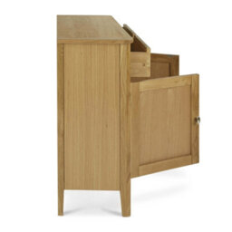 Alba Oak Small Sideboard Fully Assembled  - By Roseland Furniture - thumbnail 6