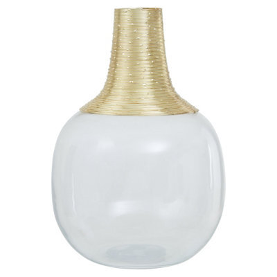 Orsina Glynn Glass And Gold Large Vase - image 1