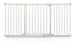 Safetots Elite Pressure Safety Gate, 161Cm - 170Cm, Matt White, Pressure Fit Stair Gate - thumbnail 1