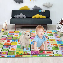 Large Baby Play Mat Kids Double Sided Crawl Educational Picnic Carpet 200X180Cm - thumbnail 5