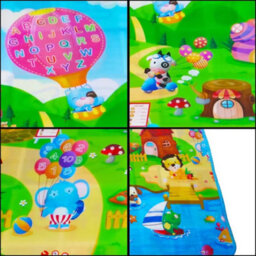 Large Baby Play Mat Kids Double Sided Crawl Educational Picnic Carpet 200X180Cm - thumbnail 8