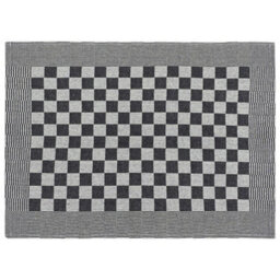 Berkfield 10 Piece Towel Set Black And White Cotton - thumbnail 9
