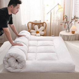 4Inch/10Cm Deep Thick Hotel Quality Mattress Topper Anti Allergy Soft Touch Bounce Back Comfort Mattress Enhancer - thumbnail 1