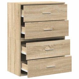 Berkfield Cabinets With 2 Drawers 2 Pcs Sonoma Oak 60X31X40 Cm Engineered Wood - thumbnail 5