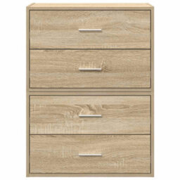 Berkfield Cabinets With 2 Drawers 2 Pcs Sonoma Oak 60X31X40 Cm Engineered Wood - thumbnail 4