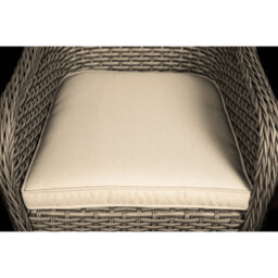 Loops 4 Pack Rattan Wicker Garden Dining Chair Set & Cushions - Brown Outdoor Seating - thumbnail 5