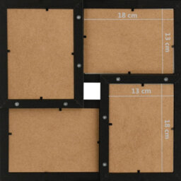 Vidaxl Collage Photo Frame For 24X(13X18 Cm) Picture Black Mdf - thumbnail 6