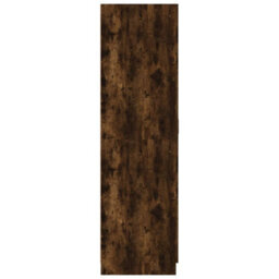 Berkfield Wardrobe Smoked Oak 80X50X180 Cm Engineered Wood - thumbnail 4