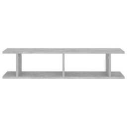 Berkfield Wall Shelf 2 Pcs Concrete Grey 90X18X20 Cm Engineered Wood - thumbnail 5