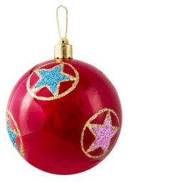 Christmas Tree World 6Cm Hand Painted Shatterproof Bauble Design 29 (12 Pack) - thumbnail 3