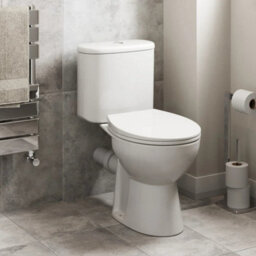 Affine Bathroom Suite Close Coupled Toilet Basin Pedestal L Shaped Lh Showerbath Screen - thumbnail 5