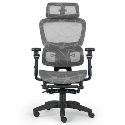 Ergonomic Mesh Office Chair With Headrest, 6D Armrests, Lumbar Support, Adjustable Height, Reclining High Back Swivel Desk Chair - image 1