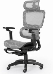 Ergonomic Mesh Office Chair With Headrest, 6D Armrests, Lumbar Support, Adjustable Height, Reclining High Back Swivel Desk Chair - thumbnail 7