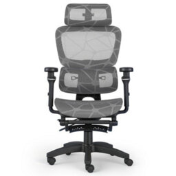 Ergonomic Mesh Office Chair With Headrest, 6D Armrests, Lumbar Support, Adjustable Height, Reclining High Back Swivel Desk Chair - thumbnail 1