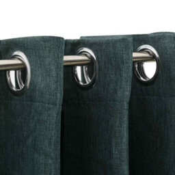 Walplus Linen-Look Blackout Curtains With Grommets Green 290X245Cm - thumbnail 3
