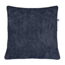 rucomfy Beanbags Rucomfy Waffle 50X50Cm Cushion - Navy Soft Decorative Throw Pillow For Sofa & Bed - thumbnail 1