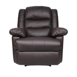 Onemill Adjustable Leather Recliner Chair Armchair Sofa For Living Room Lounge(Brown) - thumbnail 2
