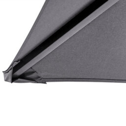Beliani Gazebo Grey Fabric Black Steel Powder-Coated Garden Pavilion 240 X 148 Cm With Hooks And Shelves - thumbnail 6