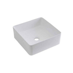Homestylestore Black Grey 600mm Wall Hung Bathroom Vanity Unit With Square Countertop Basin - thumbnail 3