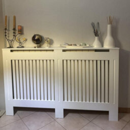 Fativo Vertical Radiator Cover Grill Shelf Cabinet Mdf Wood Modern Traditional Furniture (19D X  152W X 92.2H Cm) - thumbnail 7