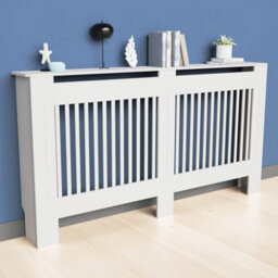 Fativo Vertical Radiator Cover Grill Shelf Cabinet Mdf Wood Modern Traditional Furniture (19D X  152W X 92.2H Cm) - thumbnail 9