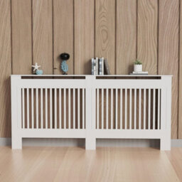 Fativo Vertical Radiator Cover Grill Shelf Cabinet Mdf Wood Modern Traditional Furniture (19D X  152W X 92.2H Cm) - thumbnail 8