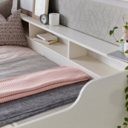 Bedmaster Tyler White Guest Bed And Trundle With Orthopaedic Mattresses - thumbnail 5