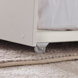 Bedmaster Tyler White Guest Bed And Trundle With Orthopaedic Mattresses - thumbnail 6