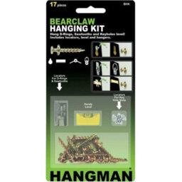 Hangman Bear Claw Picture Frame Hanging Kit With Screws, Level And Keyhole Locators - thumbnail 1